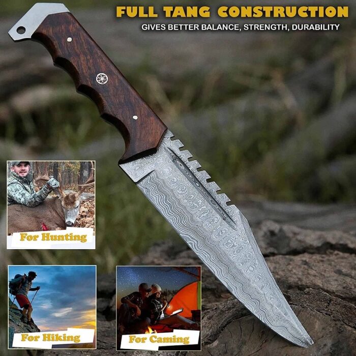 Fixed Blade Bowie Hunting Belt Knife