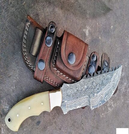 Handmade Damascus Tracker Knife
