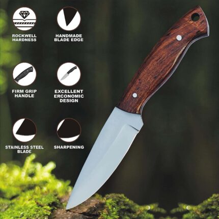 Fixed Blade Shrap Skinning Knife