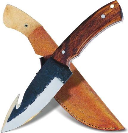 Hand Forged 10 Gut Hook Skinning Knife