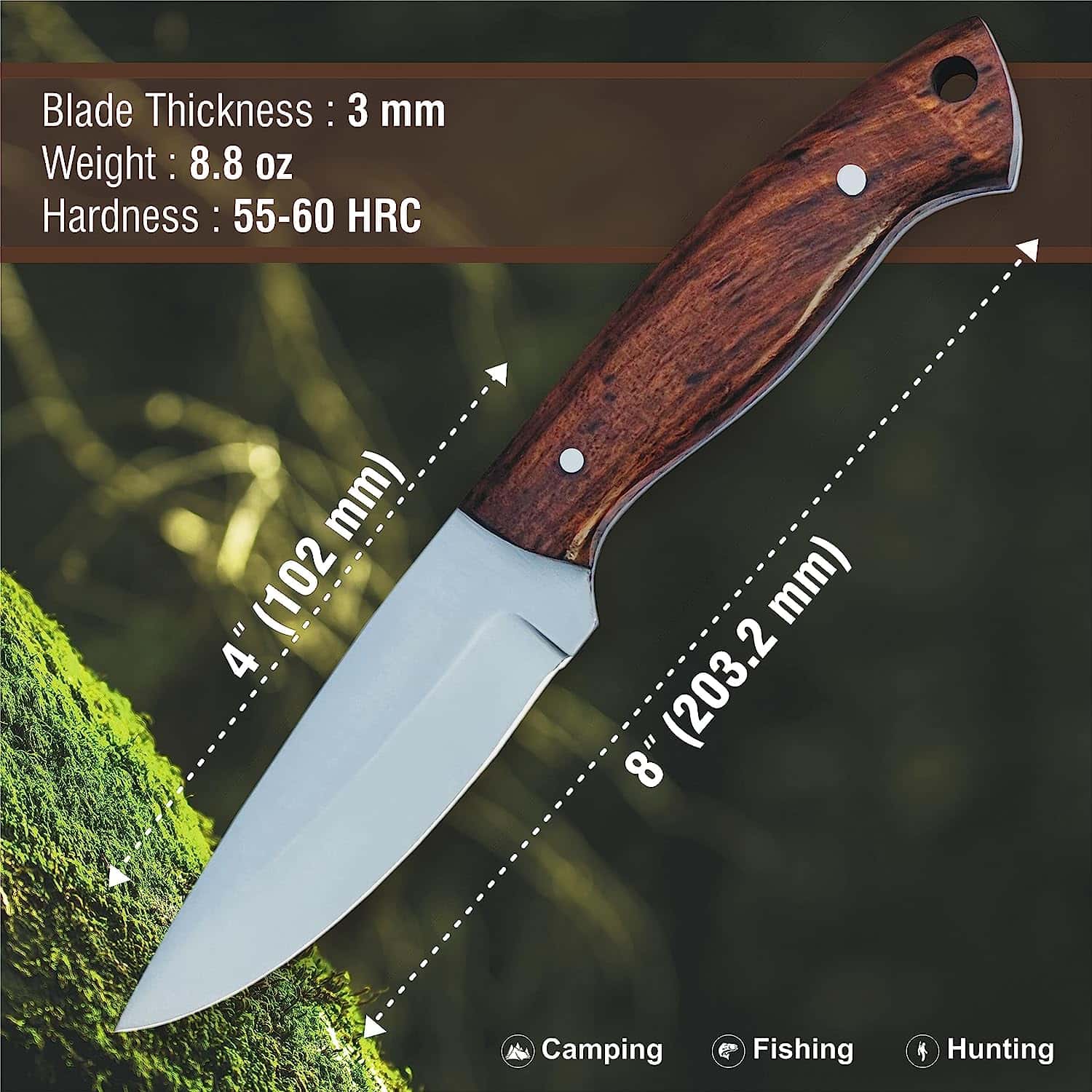 Shrap Skinning Knife For Camping Shrap Skinning Knife For Camping