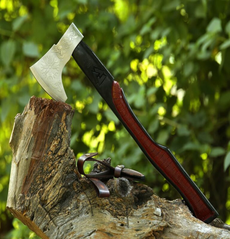 Engraved Viking Axe For Throwing in USA