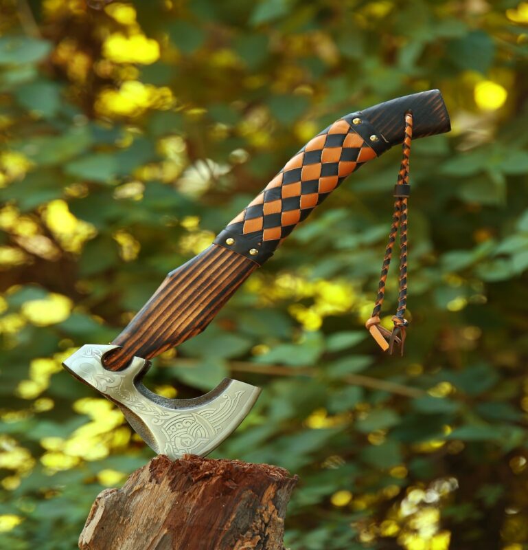 Viking Battle Medieval AXE For Outdoor